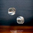  7mm Diamond-cut Spiral Sterling Silver Round Beads 