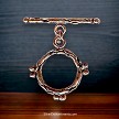 Solid Copper Fancy Toggle Clasps 