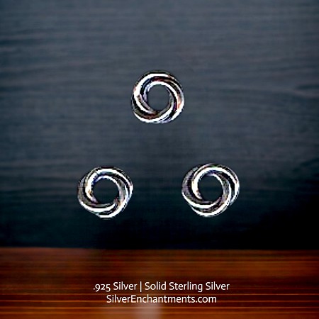 6mm Sterling Silver Celtic Love Knot Closed Jump Rings 