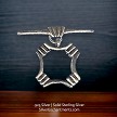 Decorative Sterling Silver Square Toggle Clasps 