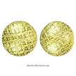 Gold Plated Copper 16mm Patterned Coin Beads 