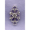 Sterling Silver Ornate Double-Sided Flower Component 