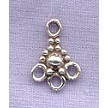 Sterling Silver 3-Drop Chandalier Earring Component 