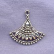 Sterling Silver Ornate Fan Chandelier Earring Finding 