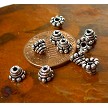 Silver Bead Caps, Sterling Silver Flat Bottom Bead Caps 