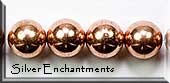 Copper 8mm Round Ball Bead 