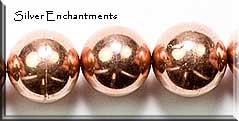 Copper 15mm Round Ball Bead 