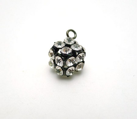 Crystal Studded Cube Dangle 