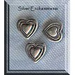 Sterling Silver 8mm Heart Beads 