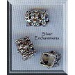 Sterling Silver Square Floral Square Tube Beads 