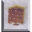 Copper Ornate Patterned Square Beads 