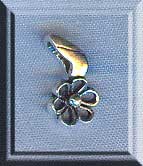 Sterling Silver Flower Drop Charm 