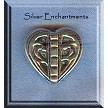 Sterling Silver Fancy Heart Beads 