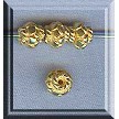 Vermeil Fancy Saucer Spacer Beads 