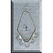 Sterling Silver Diamond 5-Loop Chandelier Earring Findings, Pair 