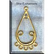 Chandelier Earring Component with 5 Loops 