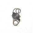 Sterling Silver Celtic Spiral S-Hook Jewelry Clasp 