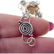 Sterling Silver Celtic Spiral S-Hook Jewelry Clasp 