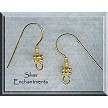 Gold Vermeil Vermeil Double Daisy Earring Parts, Pair 