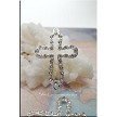 Cross Jewelry Finding with Crystals 