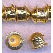 Gold Plated Hammered Look Multi-Strand Jewelry Cap 