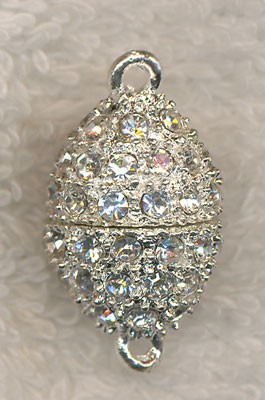 Magnetic Jewelry Clasp with Crystal Rhinestones 
