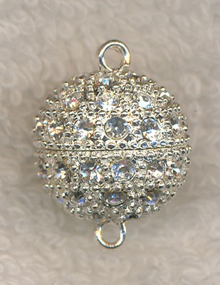 Magnetic Jewelry Clasp with Crystal Rhinestones 