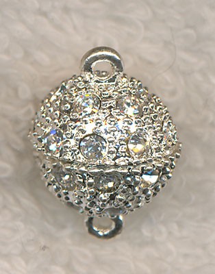 Magnetic Jewelry Clasp with Crystal Rhinestones 