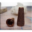 Solid Copper Jewelry Cone, Coil Detail, 7mm Opening - Sold by Piece 