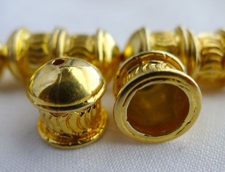 Gold Plated Fancy Jewelry Endcaps 