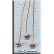 Copper Diamond Cluster Headpins 