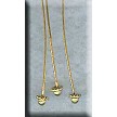 Gold Vermeil Twist Accent Head Pins 