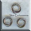 Sterling Silver 10mm Celtic Love Knot Closed Jumprings 