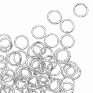 Silver Plated Jumprings, Bulk 100pc 