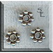 Sterling Silver 9mm Daisy Spacer 