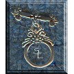 Sterling Silver Double Sided Fancy Victorian Toggle 