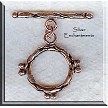 Fancy Copper Jewelry Clasps 24mm 