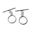 Silver 16mm Round Toggle Clasp, Sterling 