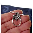 Sterling Silver Flower Jewelry Clasp 