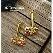 Gold Native Axe Pendant 