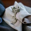 Sterling Silver Celtic Mermaid Ear Cuff 