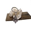 Ornate Fleur-de-Lis Lily Keychain Key Ring 