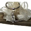 Silver Cowboy Boot Key Ring 