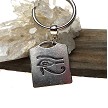 Silver Eye of Ra Key Ring 
