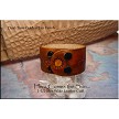 Leather Cuff Bracelet - HERE COMES THE SUN 