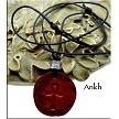 Leather Ankh Necklace 