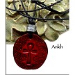 Leather Ankh Necklace 