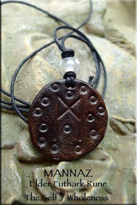 Leather Necklace - Elder Futhark Rune 