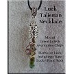 LUCK TALISMAN Necklace with Lucky Hand Root and Gemstones 