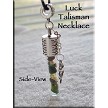 LUCK TALISMAN Necklace with Lucky Hand Root and Gemstones 